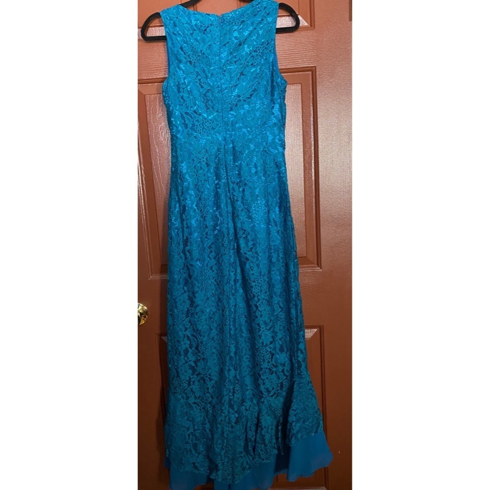 Blue prom mermaid lace dress - Picture 2 of 4